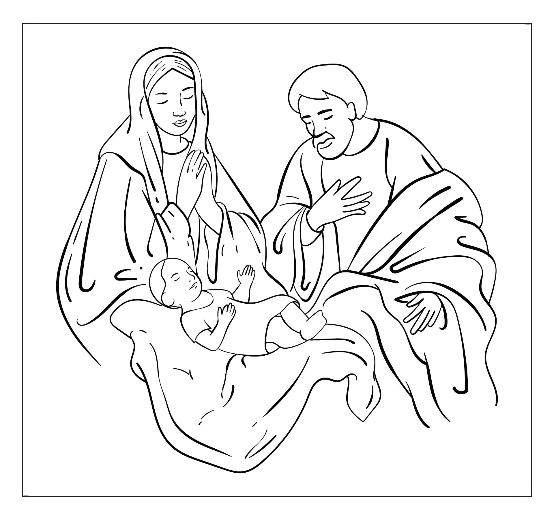 Christmas Nativity Coloring Pages - 15 Free PDF Printables | Printablee