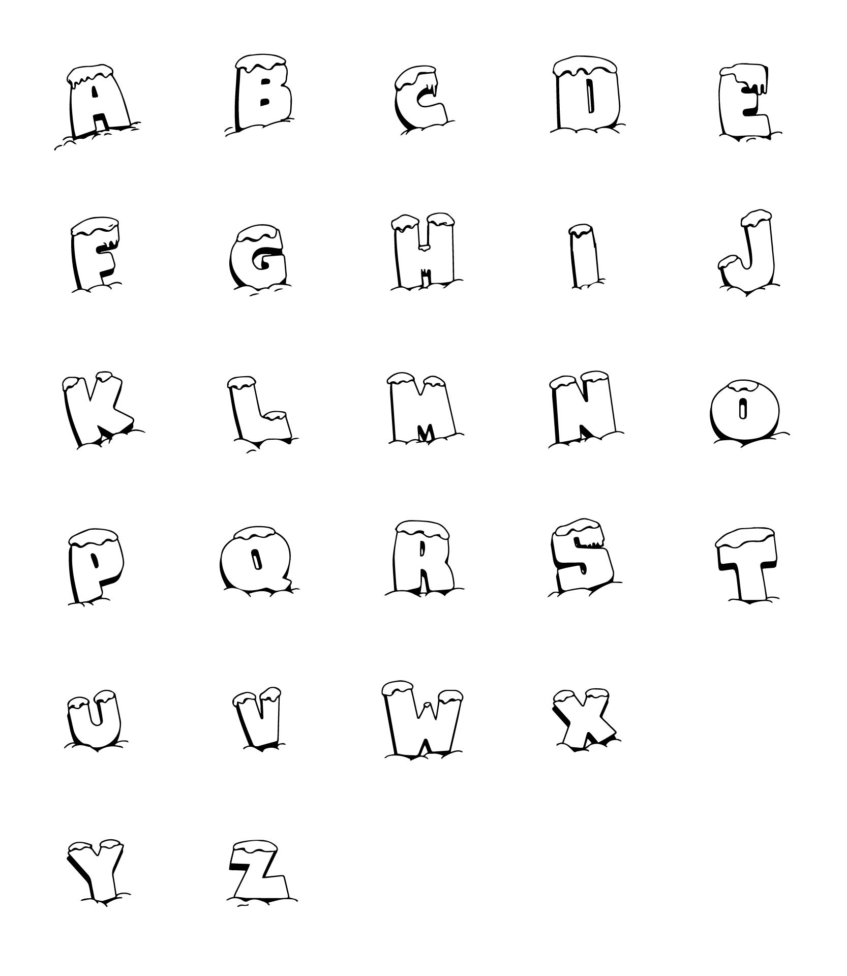 20 Best Printable Bubble Letters A-Z PDF for Free at Printablee
