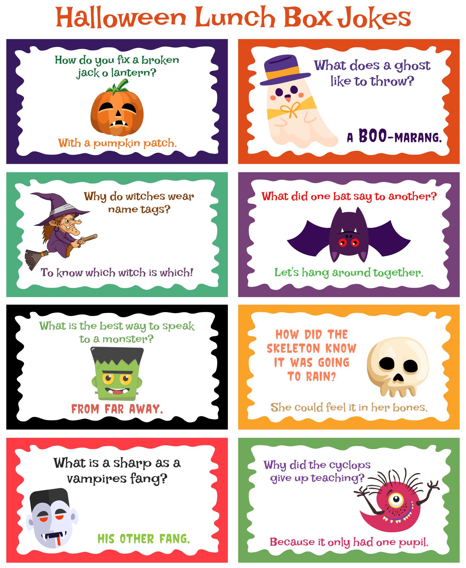 15 Best Halloween Lunch Box Printables PDF for Free at Printablee