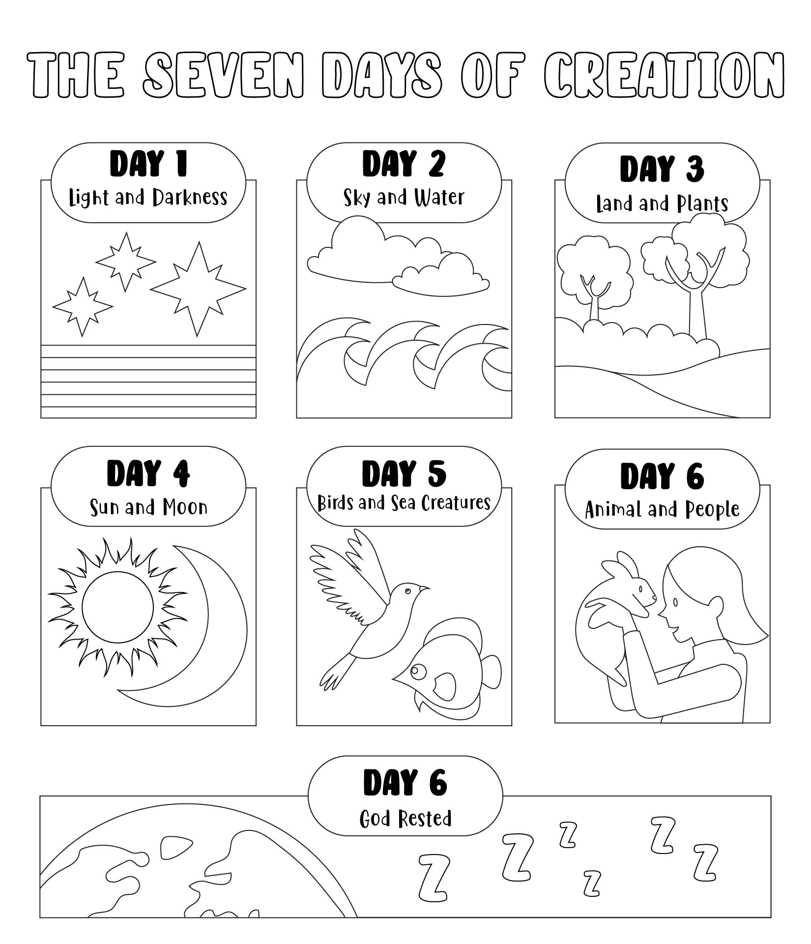 20 Best Free Printable Creation Activity Pages PDF for Free at Printablee