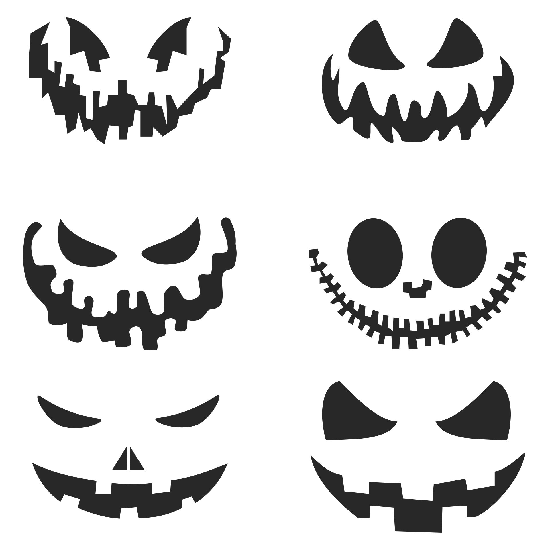Pumpkin Cutouts - 15 Free PDF Printables | Printablee
