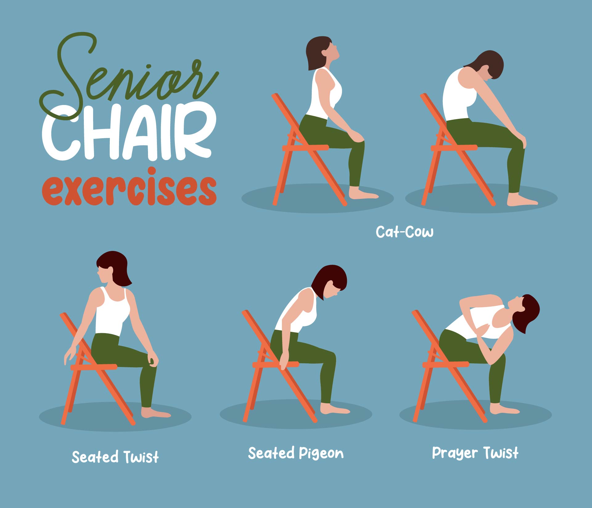 Chair Exercises For Seniors - 20 Free PDF Printables | Printablee