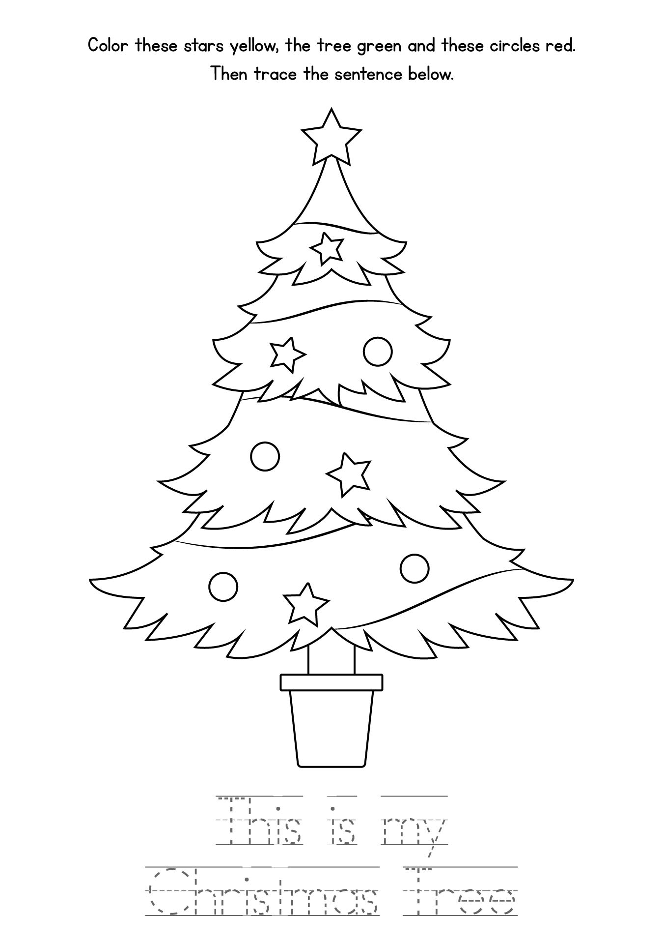 Christmas Tree - 10 Free PDF Printables | Printablee