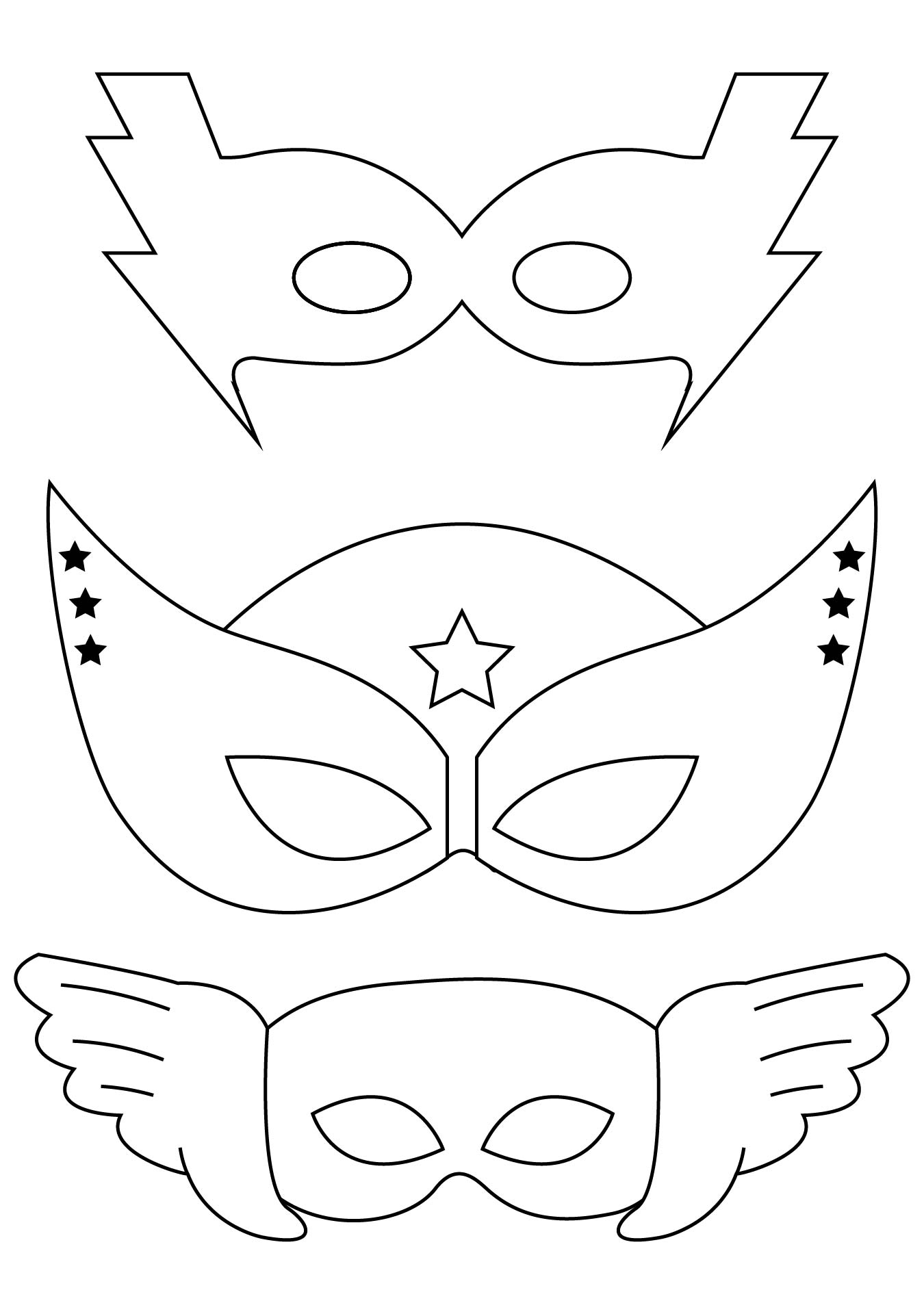 Plain Masks Templates - 10 Free PDF Printables | Printablee