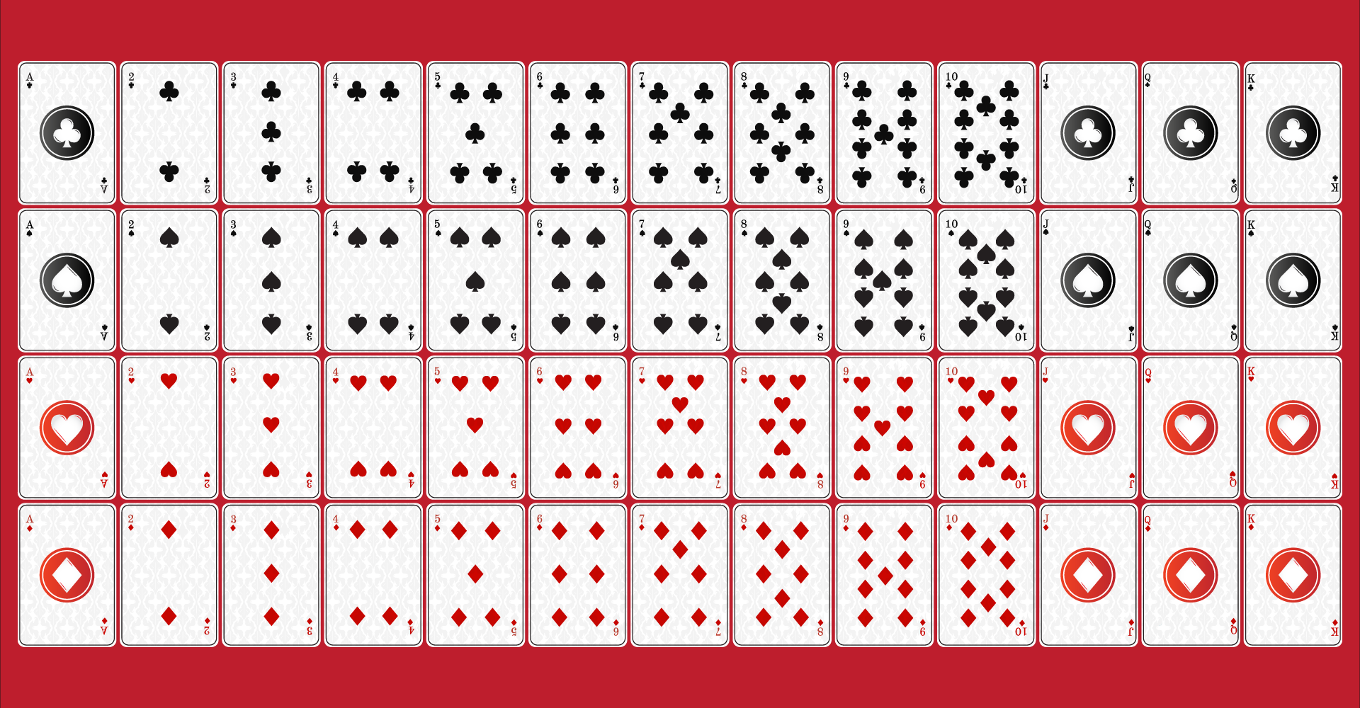 Deck Of Playing Cards - 14 Free PDF Printables | Printablee