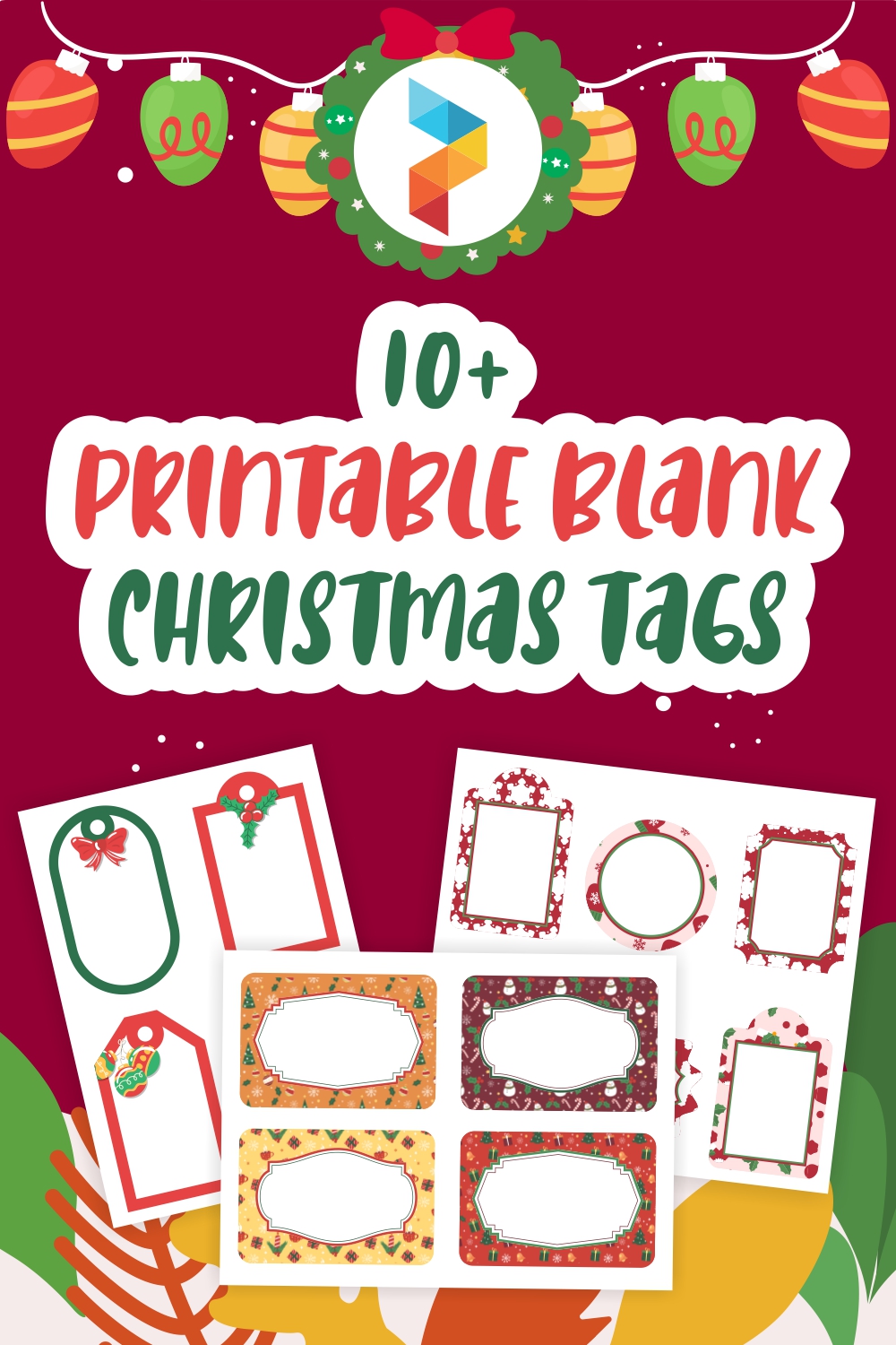 Blank Christmas Tags