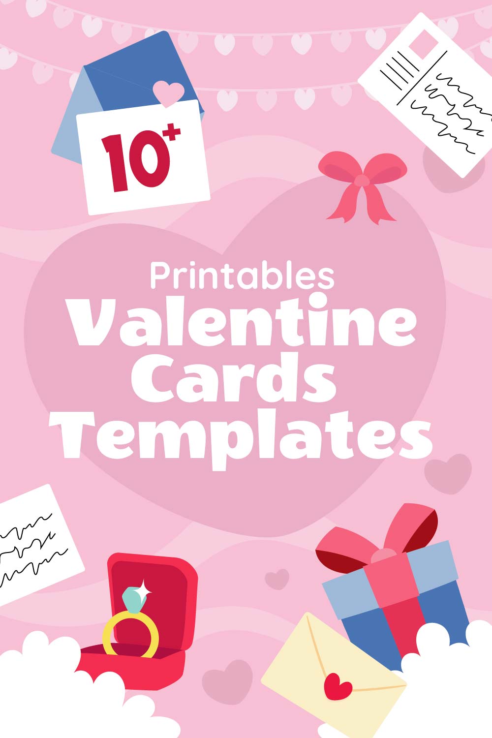 Valentine Cards Templates 10 Free PDF Printables Printablee