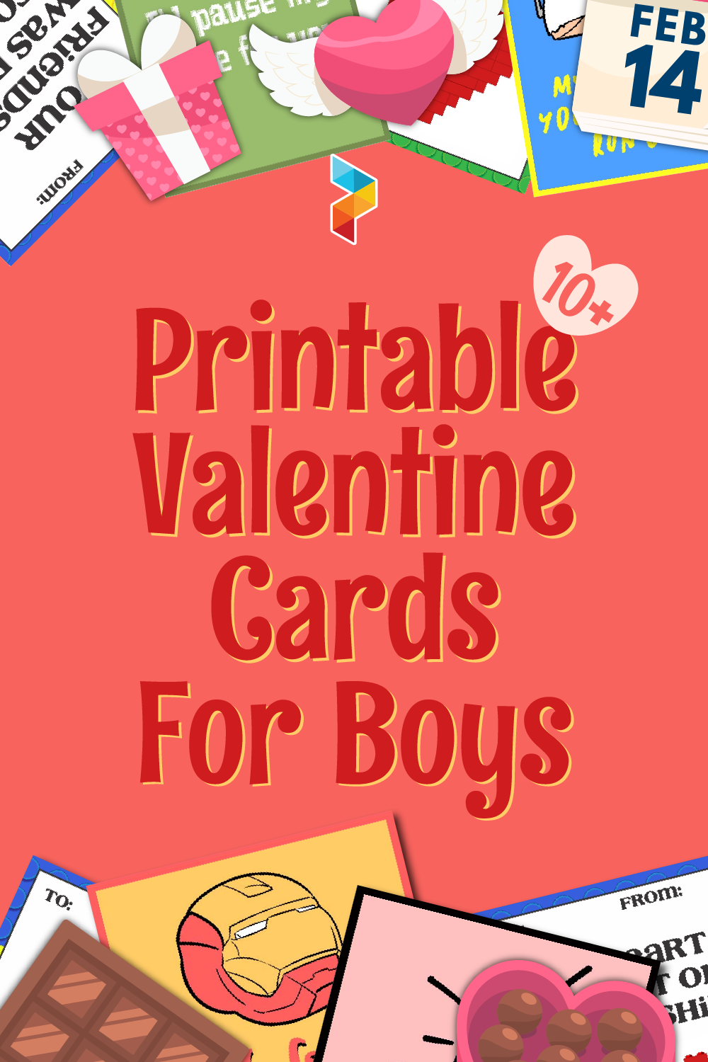 Valentine Cards For Boys 10 Free PDF Printables Printablee