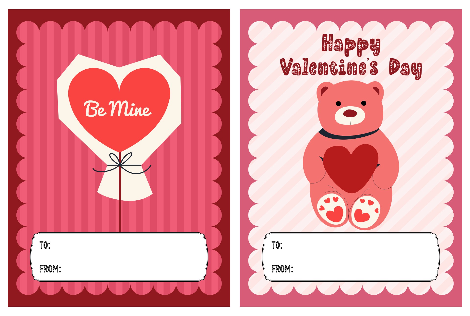 Valentines - 10 Free PDF Printables | Printablee