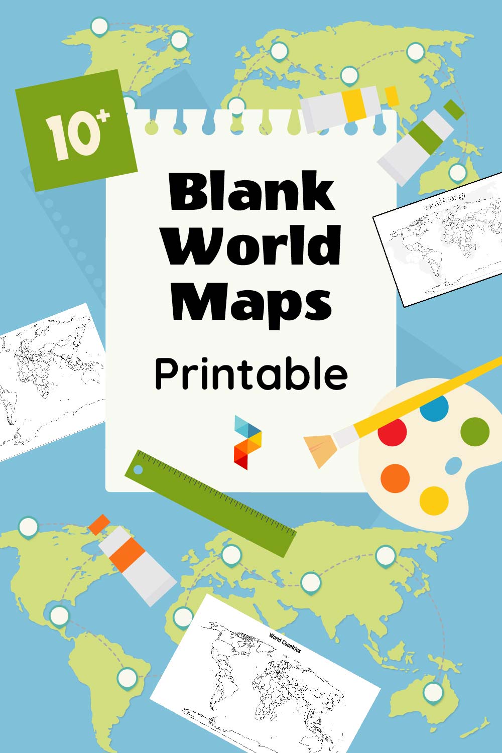 Blank World Maps