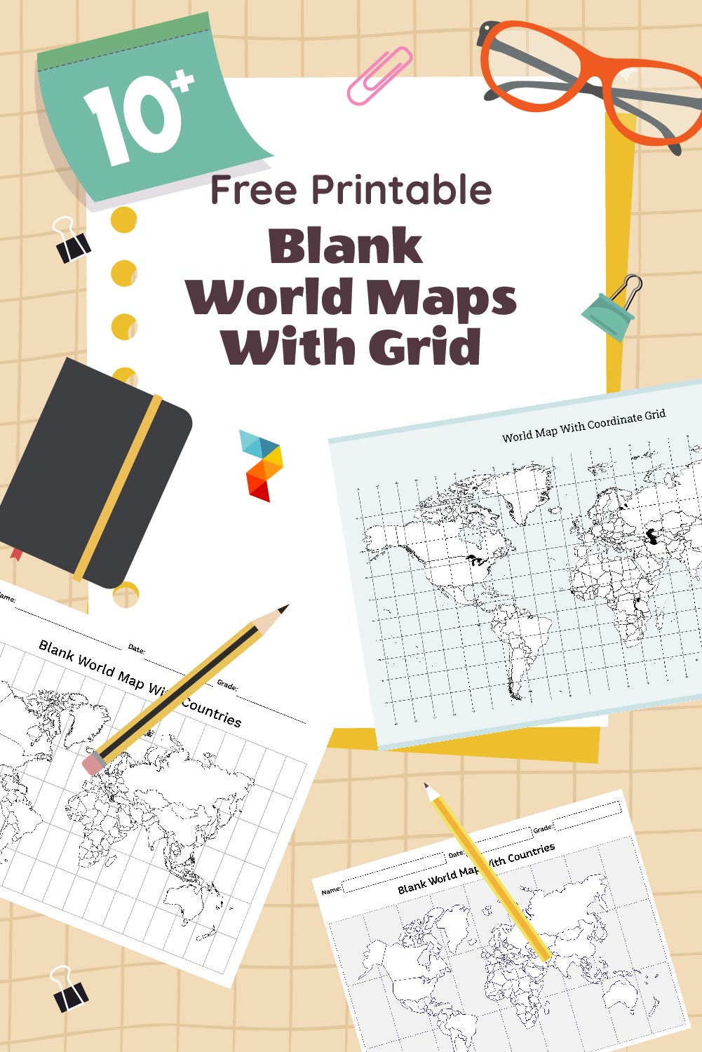 Blank World Maps With Grid