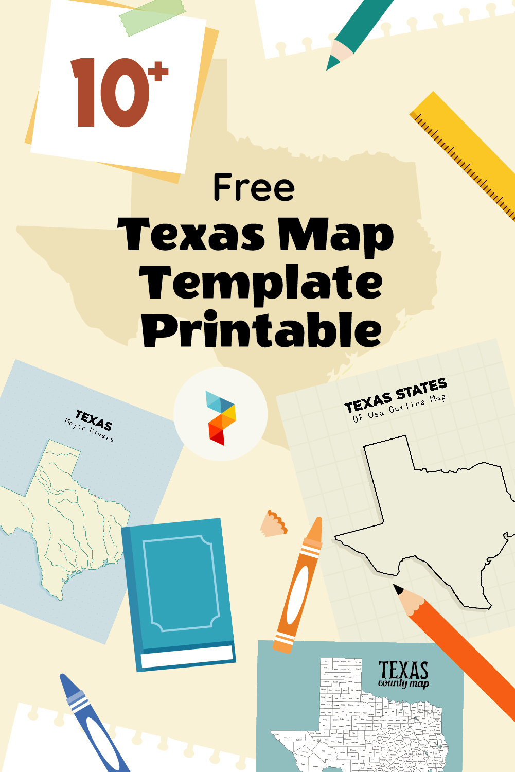 Texas Map Template