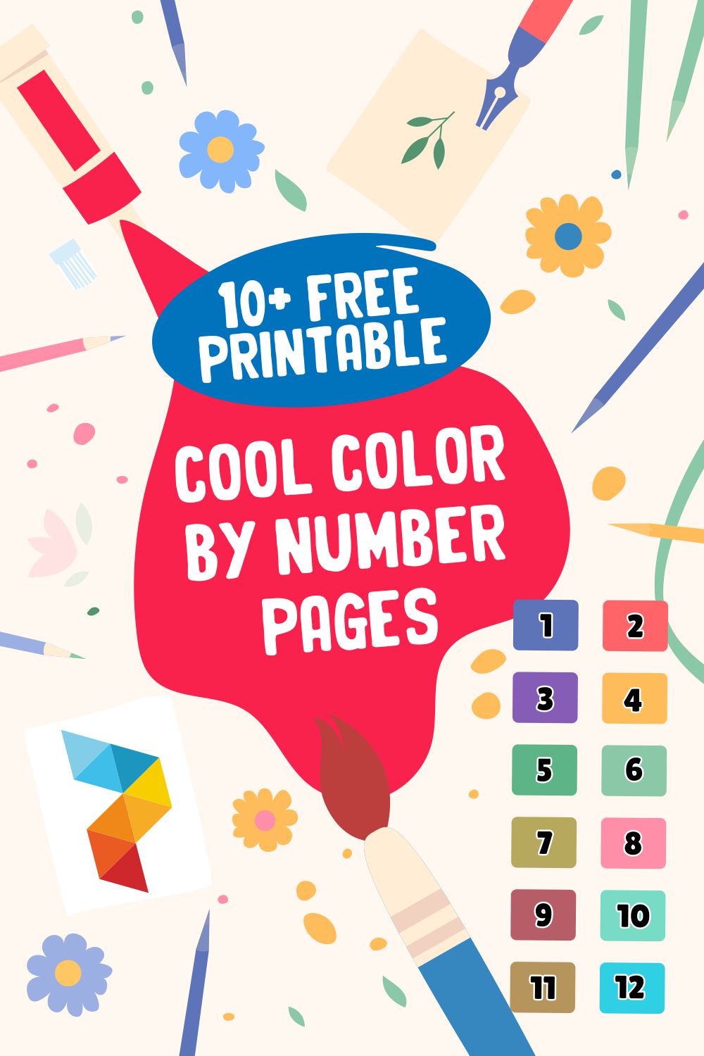 Cool Color By Number Pages