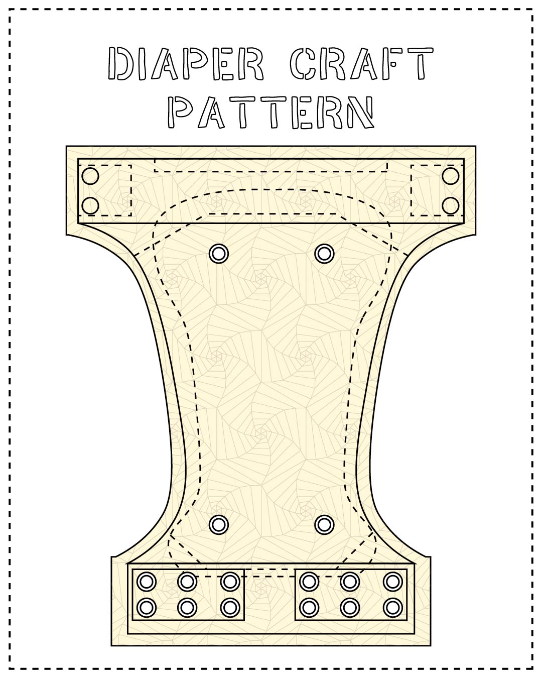 Handmade Diaper Crafting Pattern