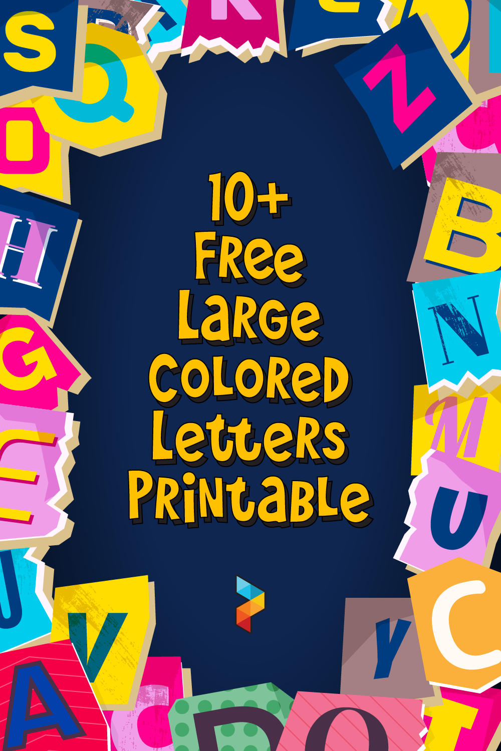 Large Colored Letters