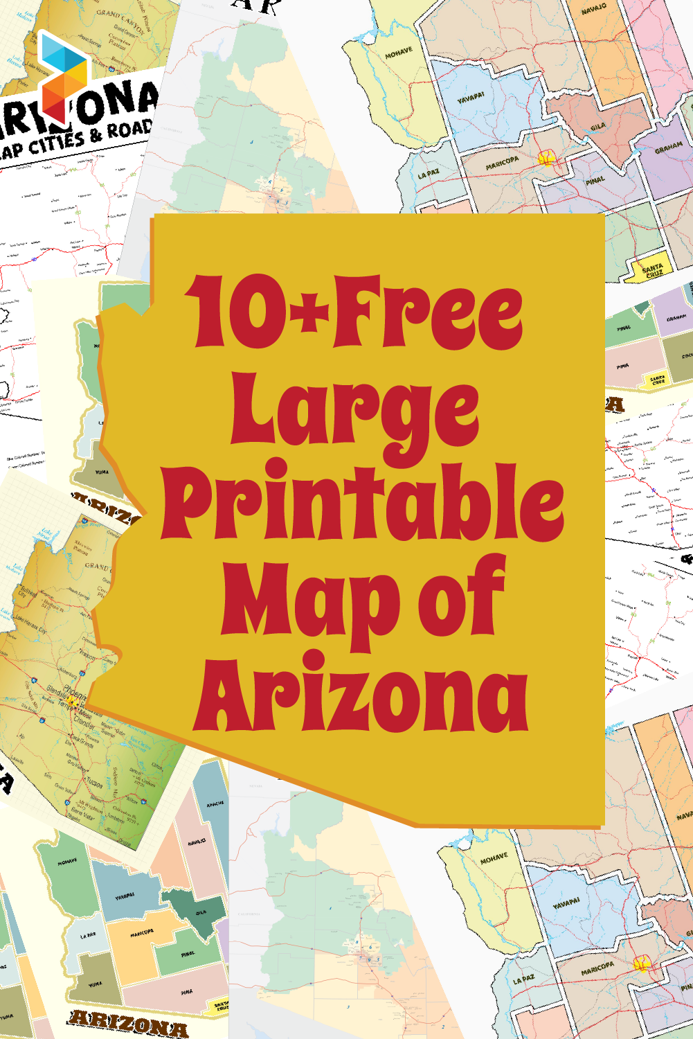 Large Map Of Arizona
