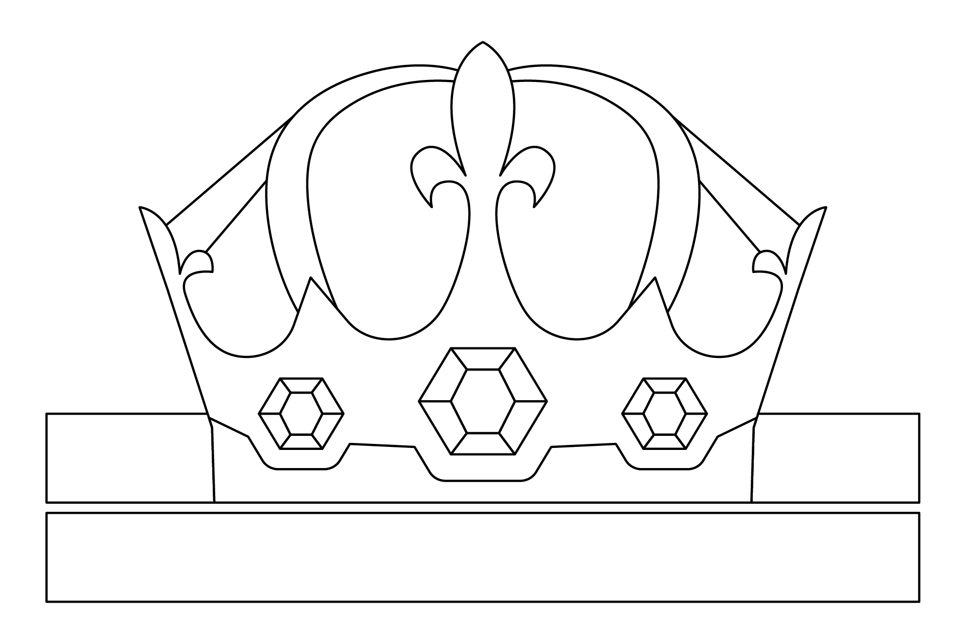 Printable Royal Crown Cutouts for Kids