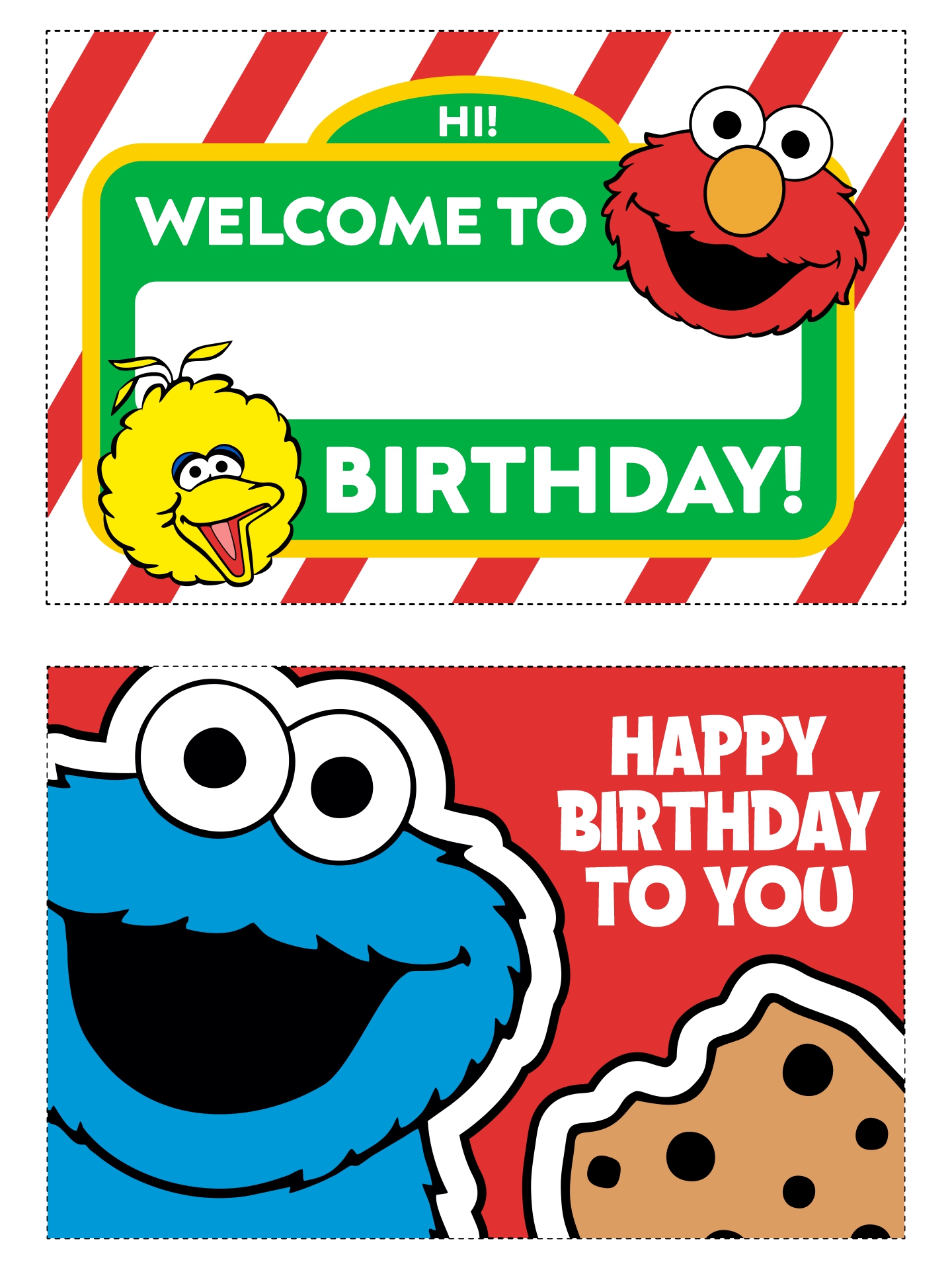 Sesame Street Sign for Birthday Parties