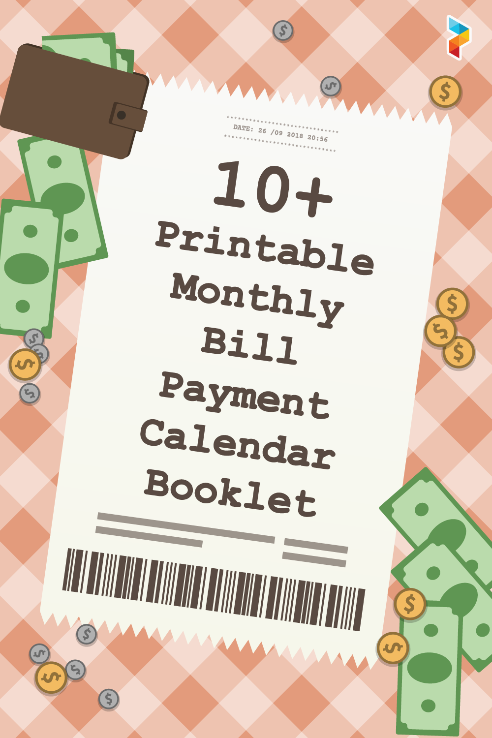 Monthly Bill Payment Calendar Booklet