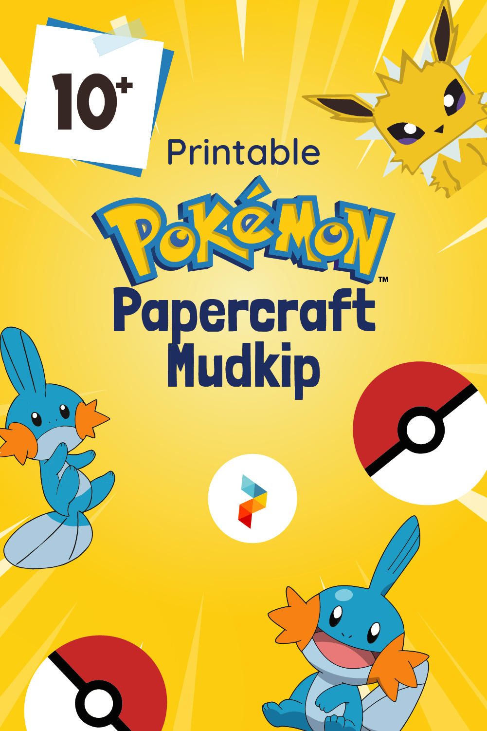 Pokemon Papercraft Mudkip