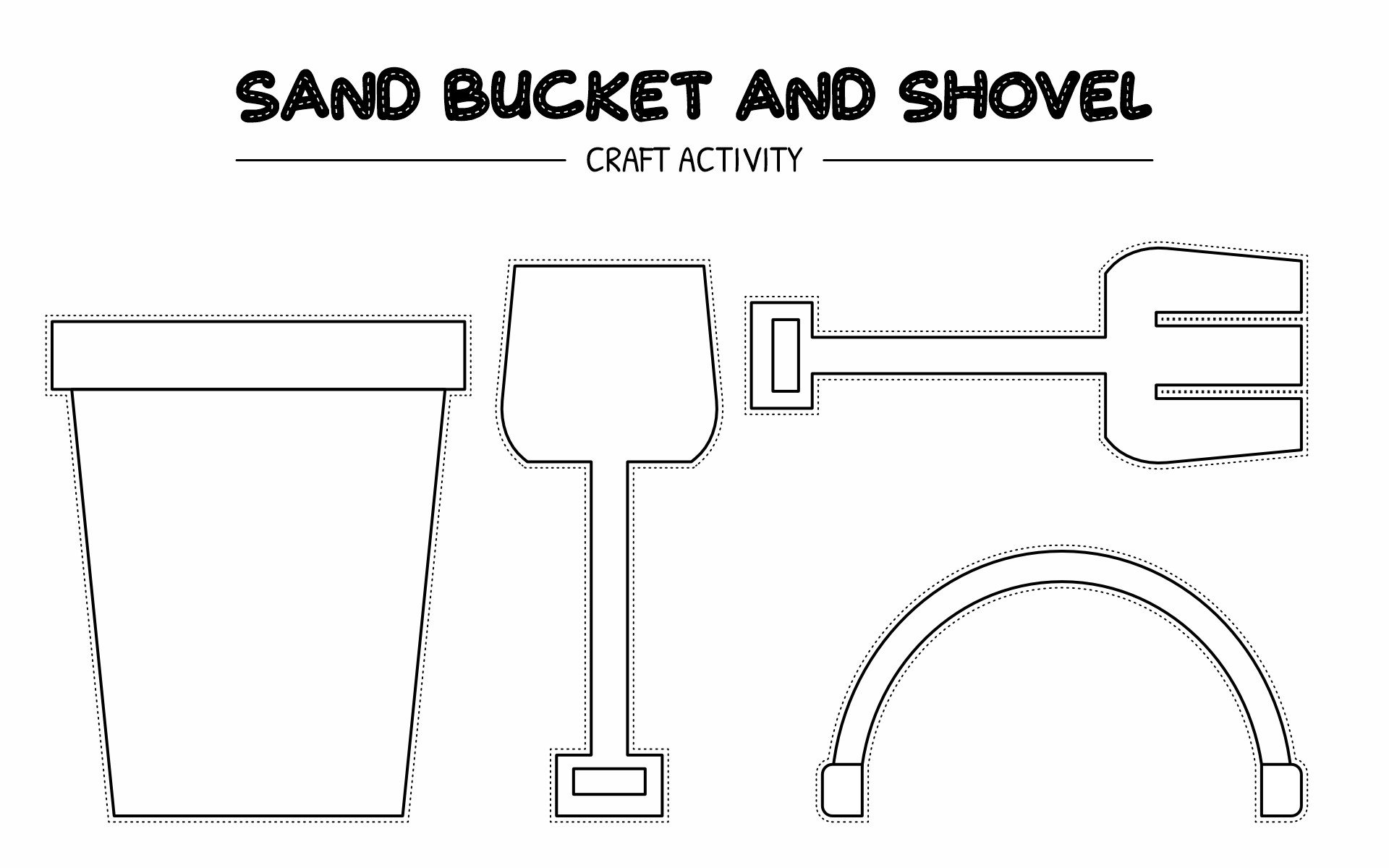 Beach Bucket Craft Activity