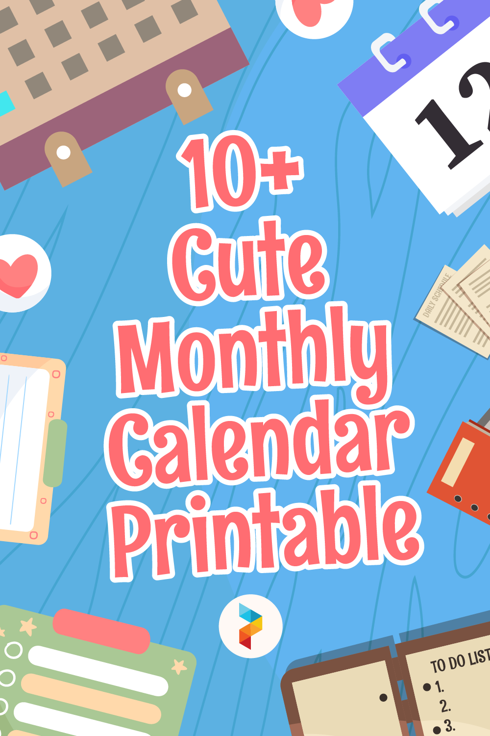 Cute Monthly Calendar