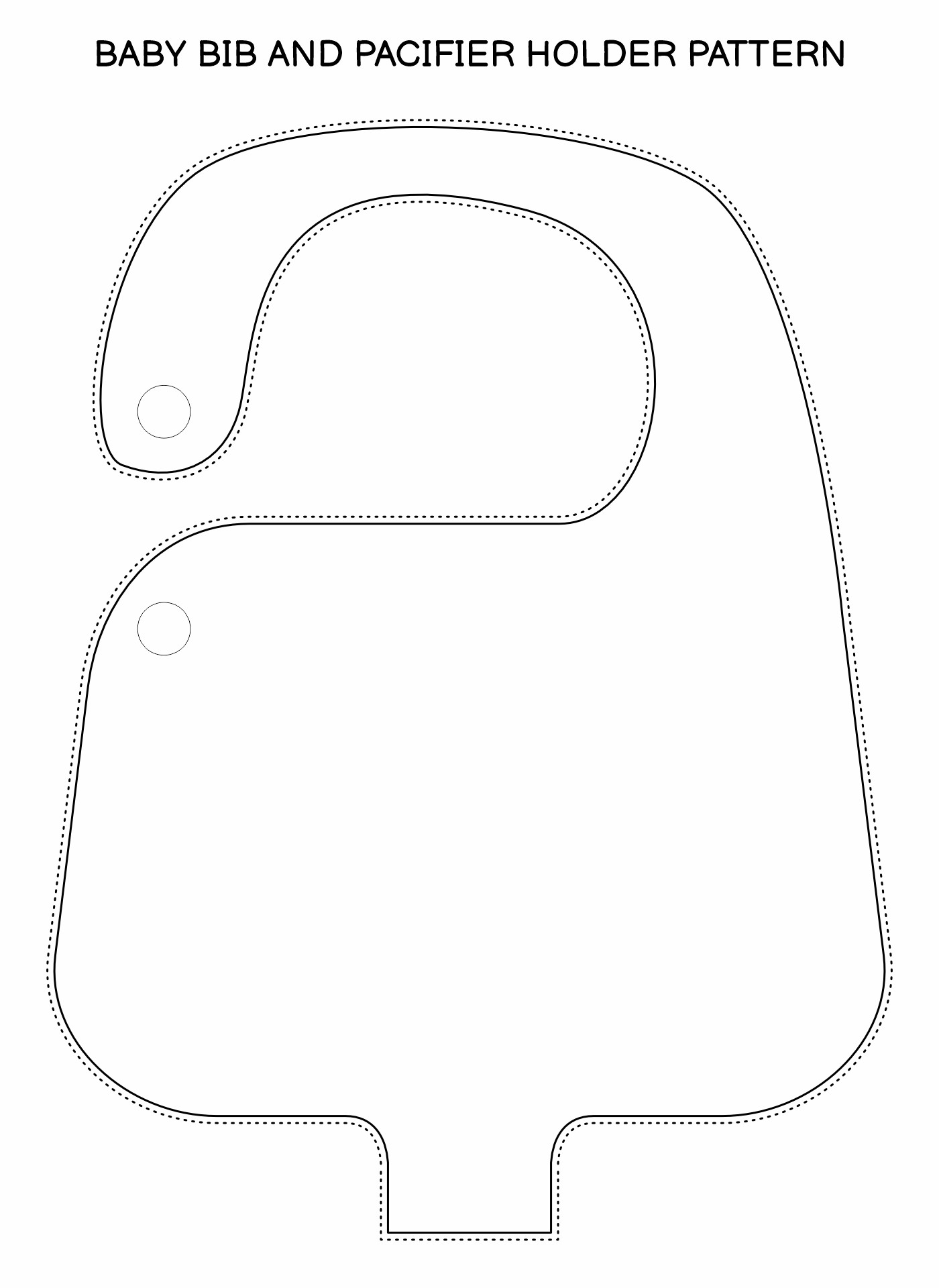 DIY Baby Bib and Pacifier Holder Pattern