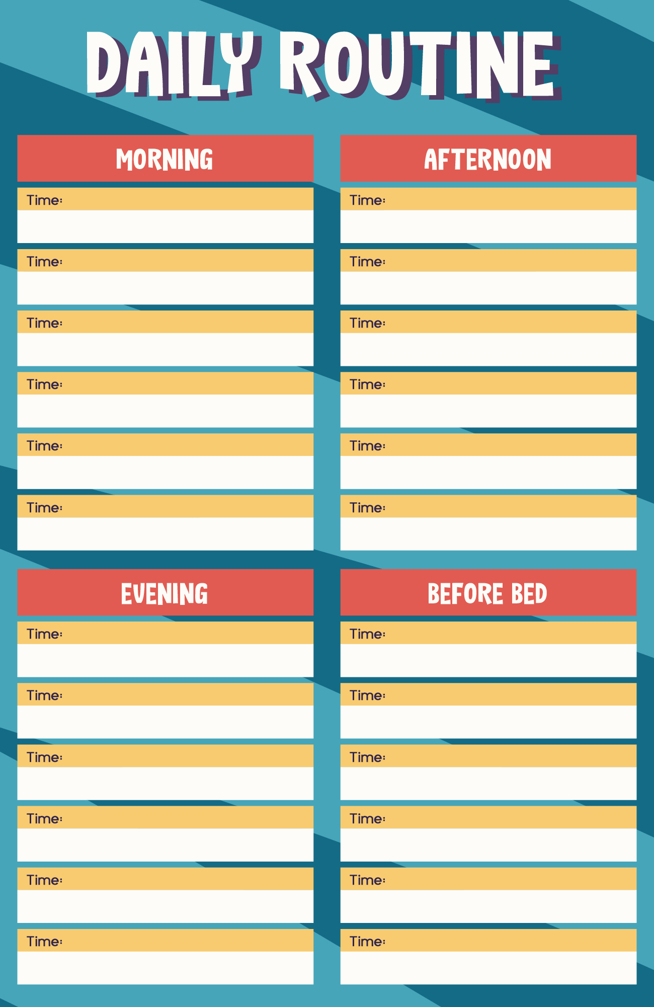 FlyLady Morning Tasks Printable Guide