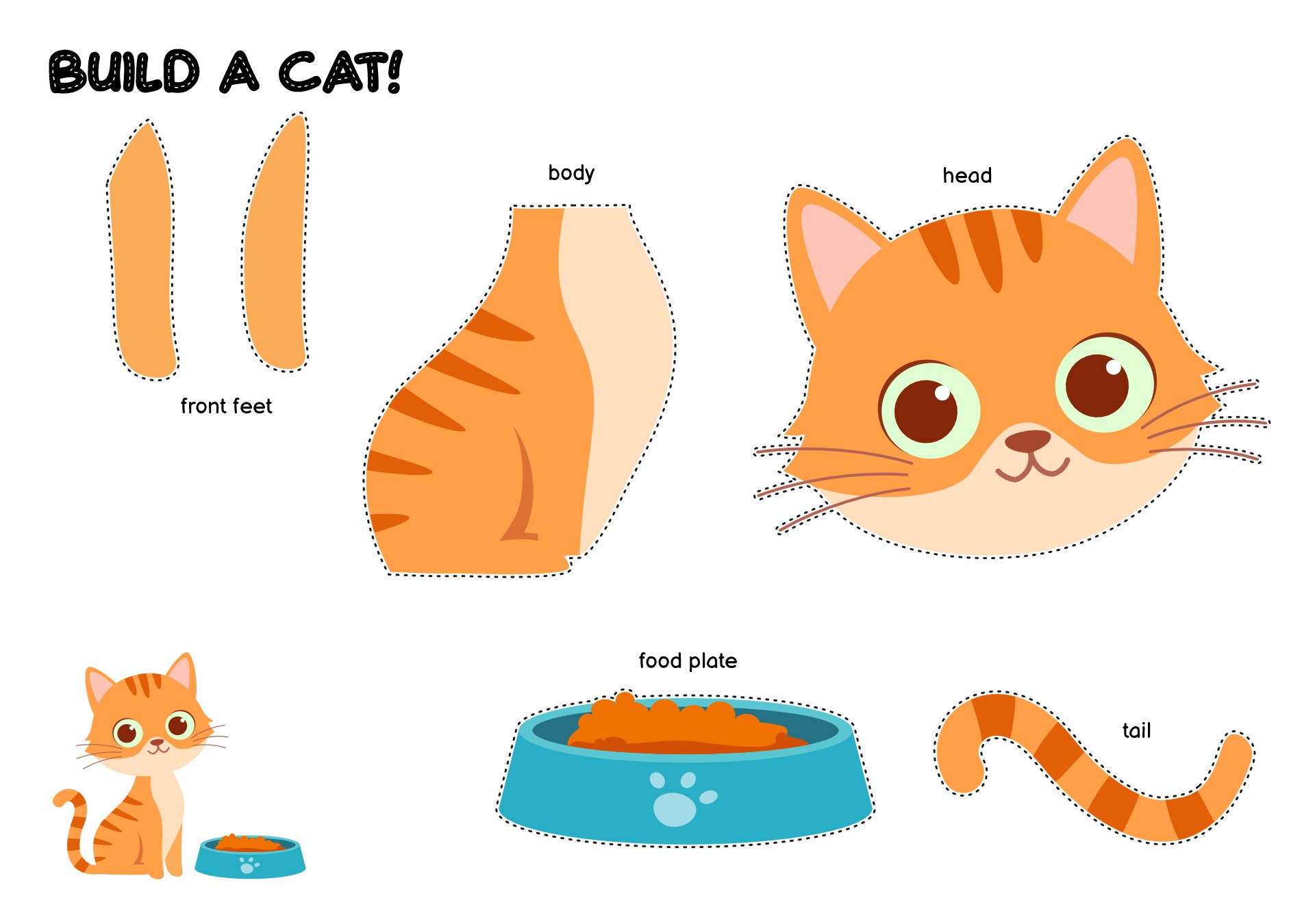 Printable Cat Crafts for Preschoolers