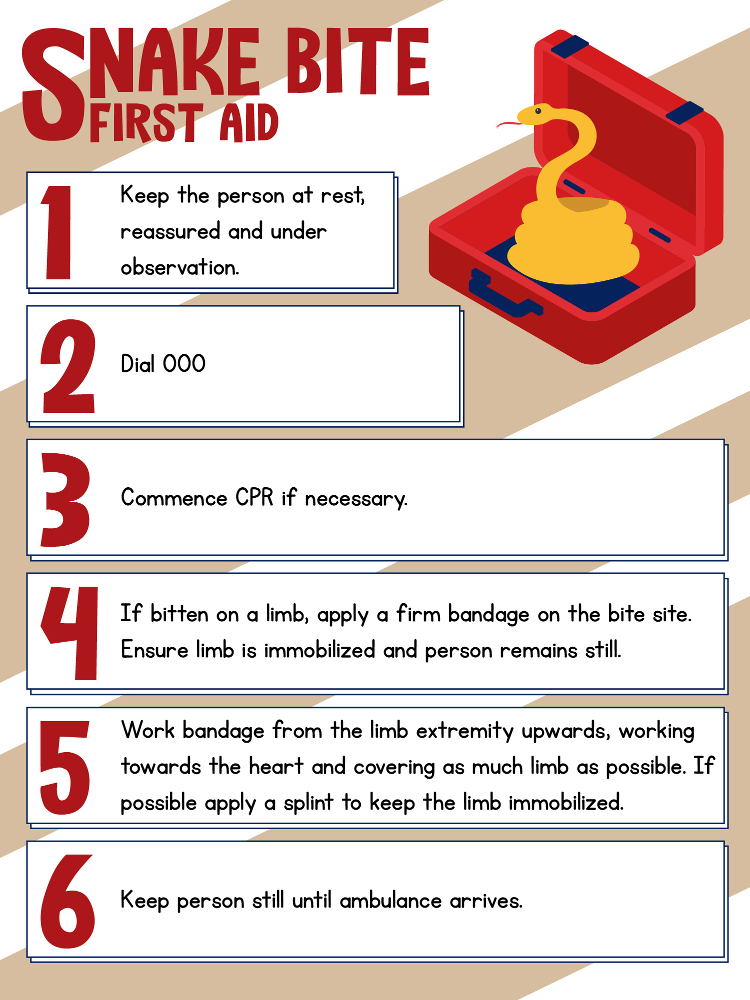 Printable First Aid Guide by Red Cross for Camping