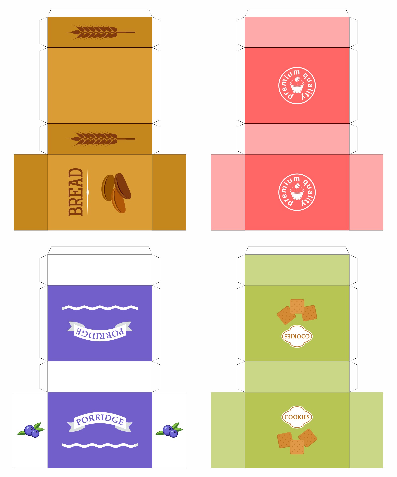 Printable Miniature Food Labels for Dollhouses