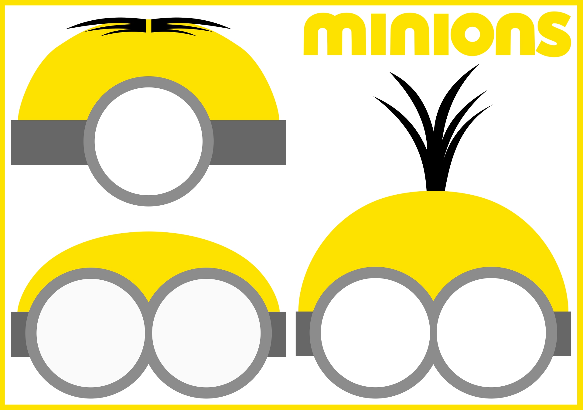 Printable Minion Photo Booth Props