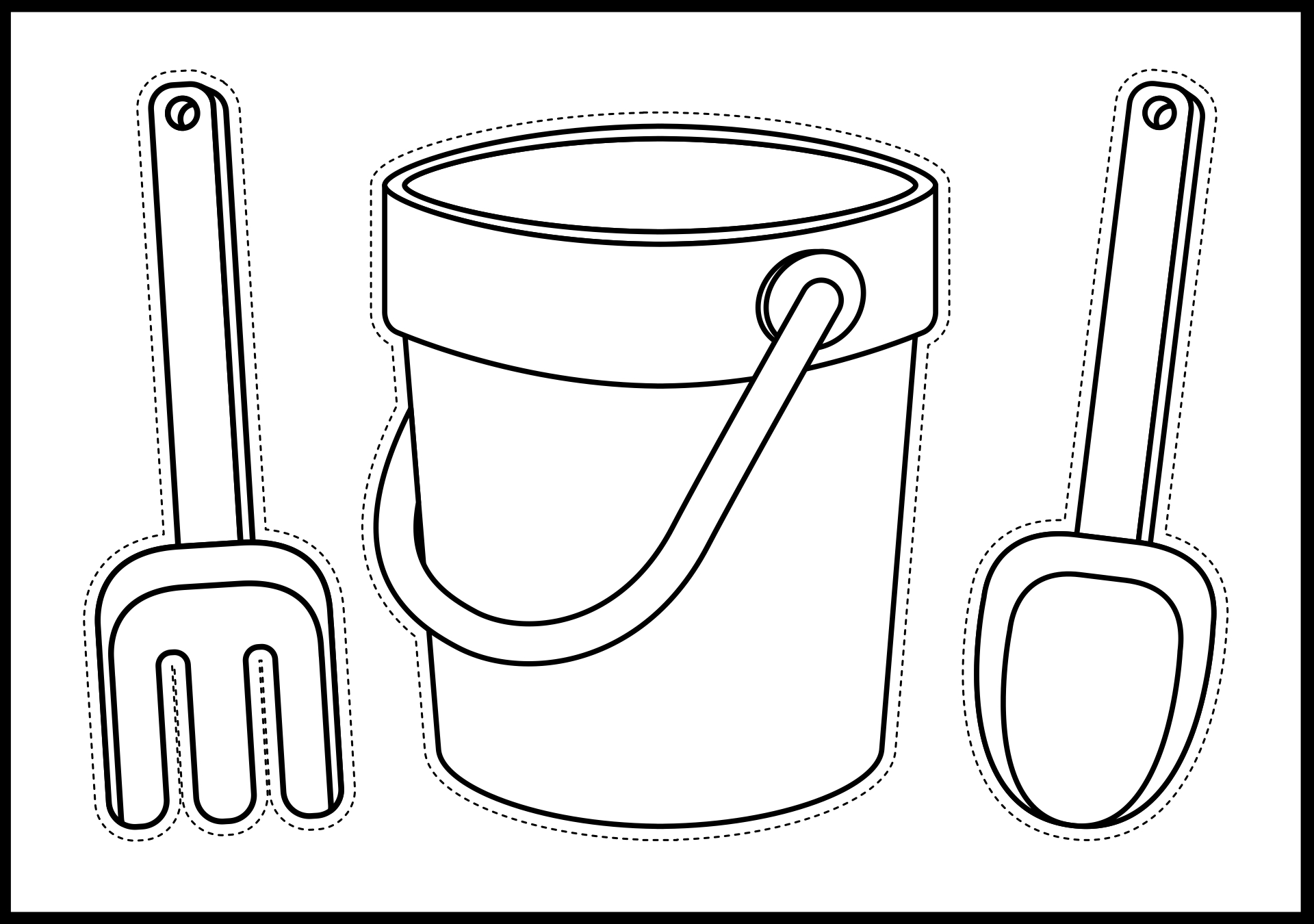 Printable Sand Bucket Craft Pattern