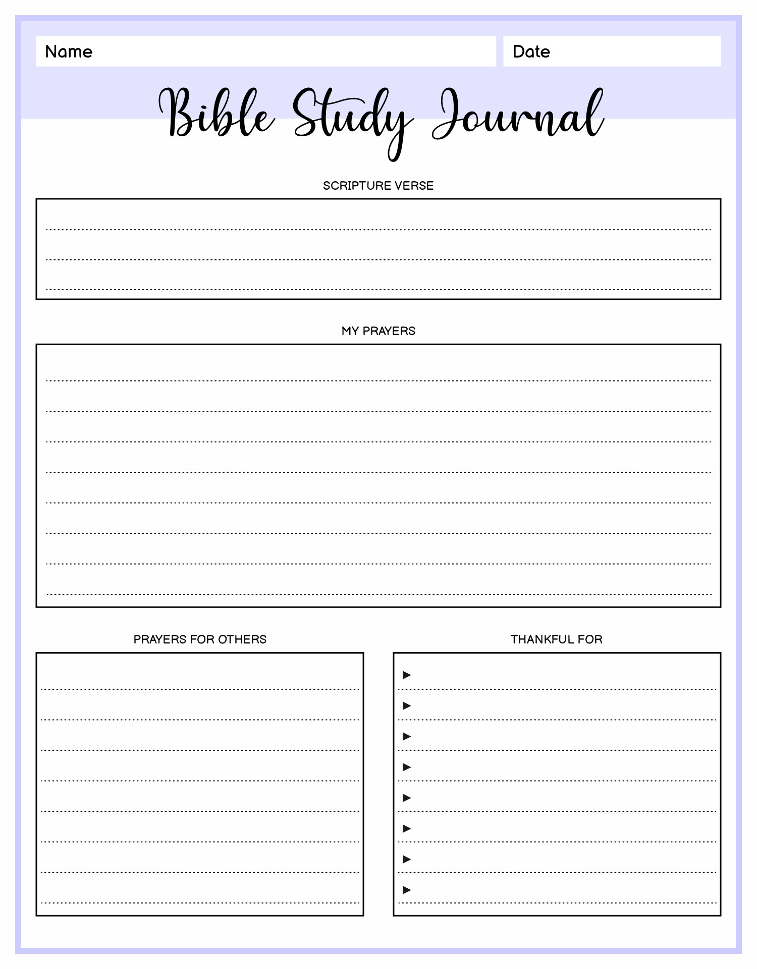 Scripture Study Journal