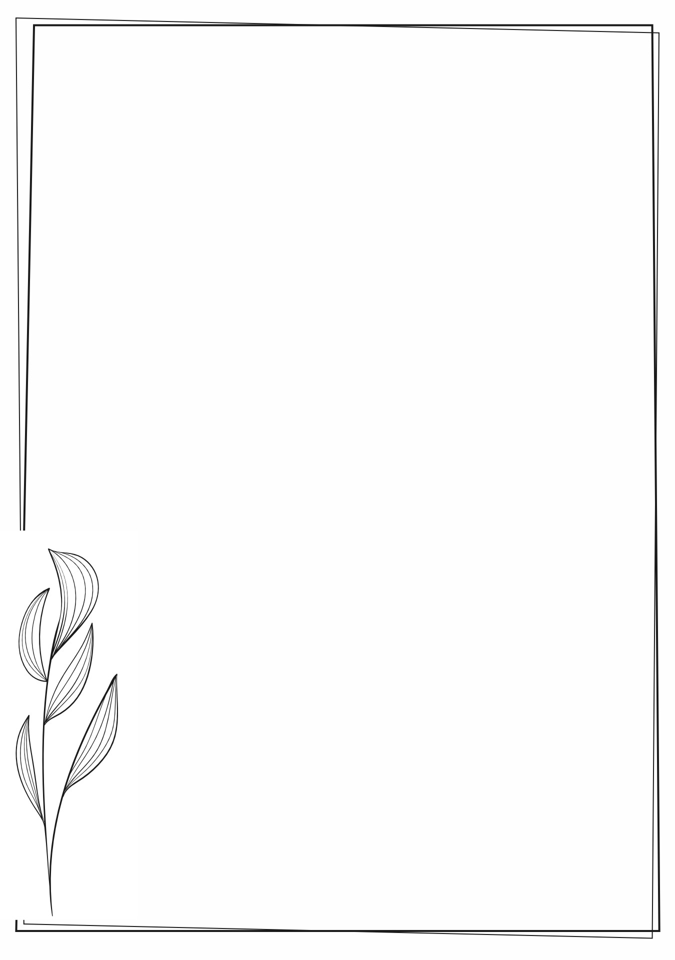 Simple Line Border Clip Art for Invitations