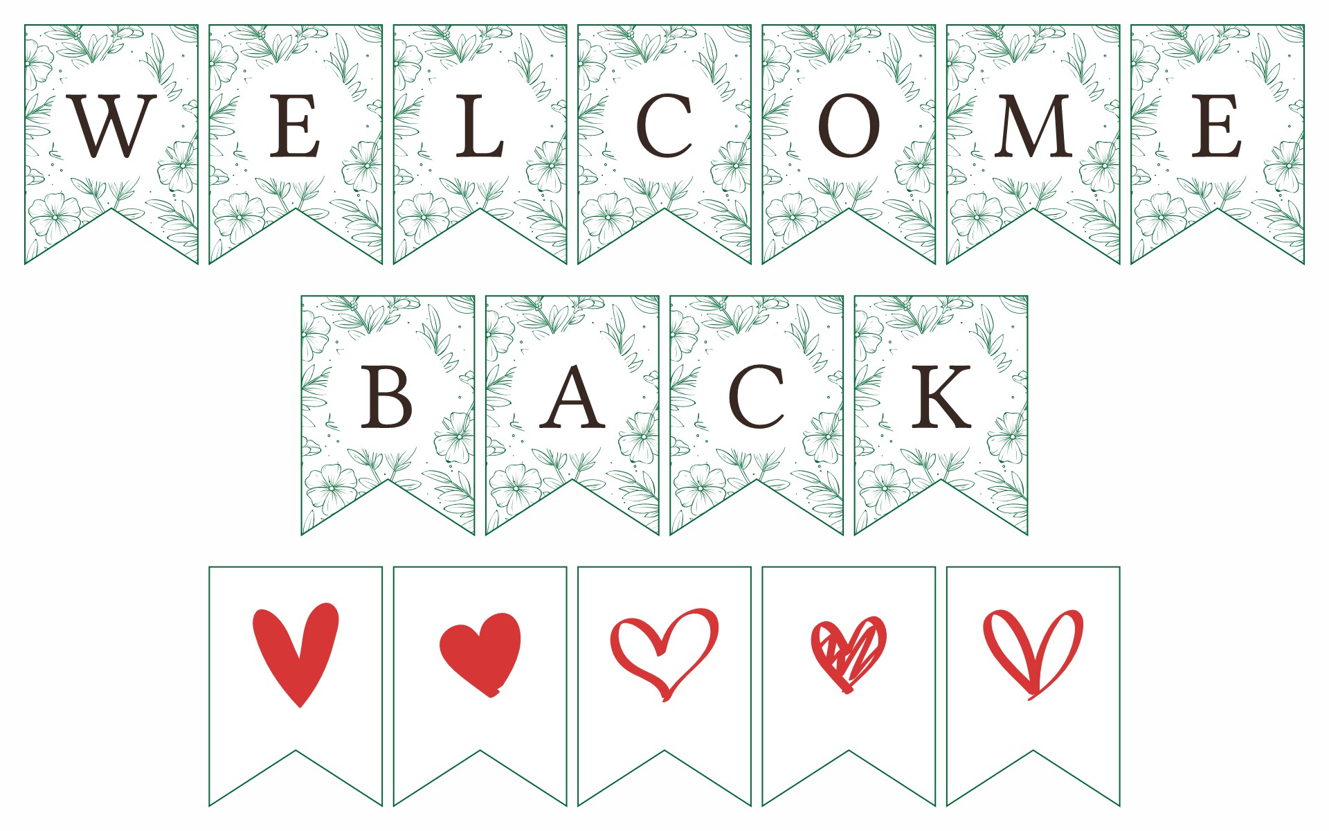 Welcome Back from Maternity Leave Banner Printable