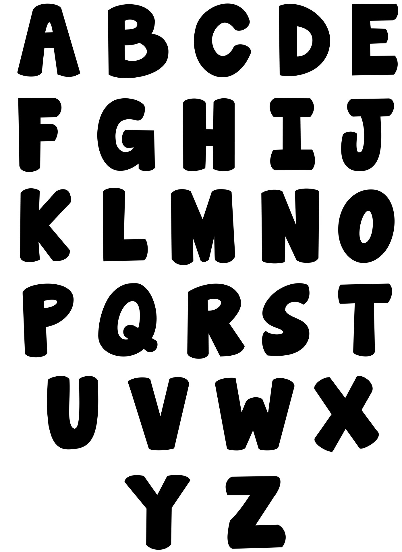 3 Inch Alphabet Letters - 12 Free PDF Printables | Printablee