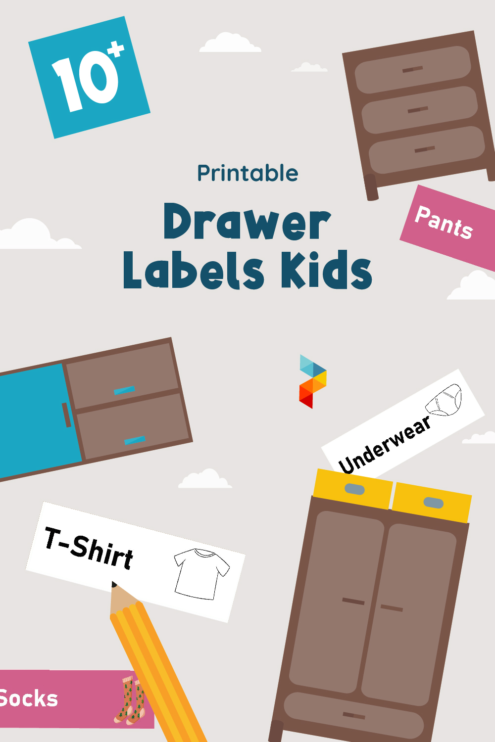 Drawer Labels Kids