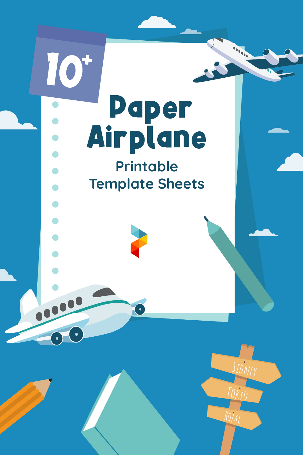 Paper Airplane  Template Sheets