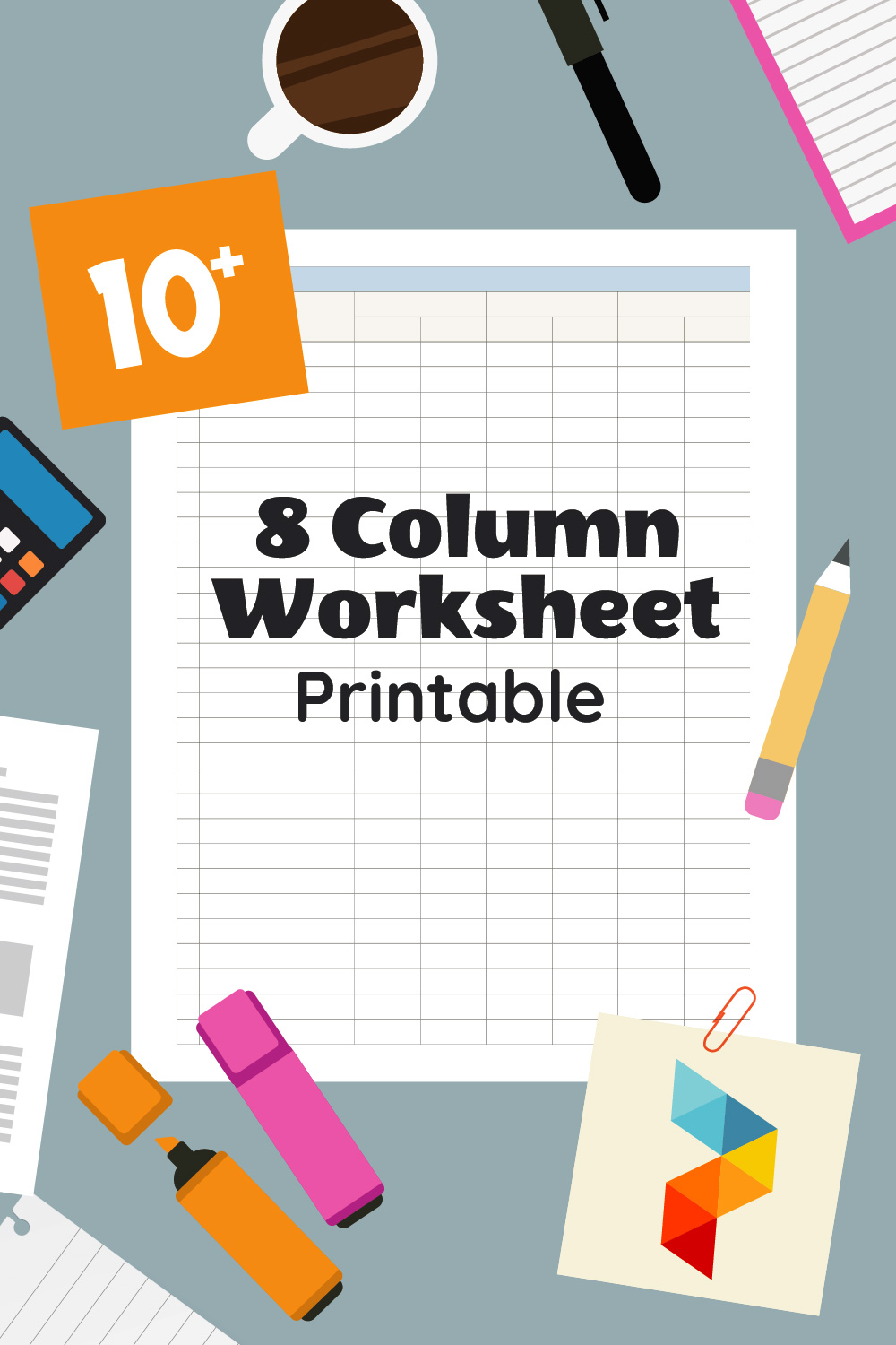 8 Column Worksheet