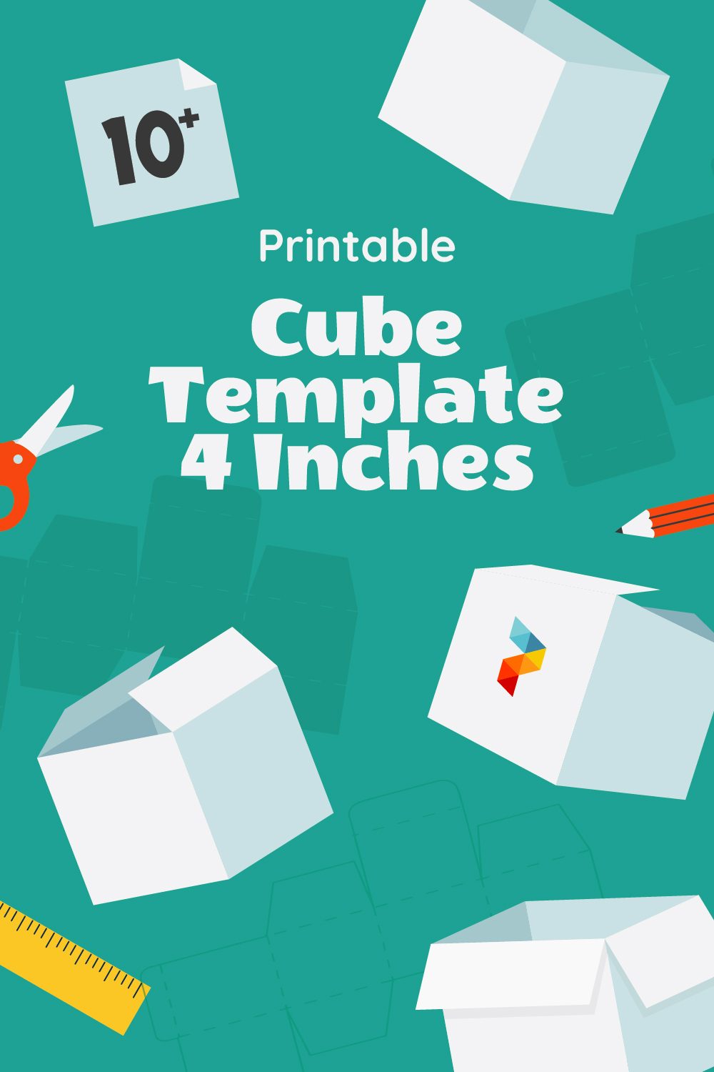 Cube Template 4 Inches