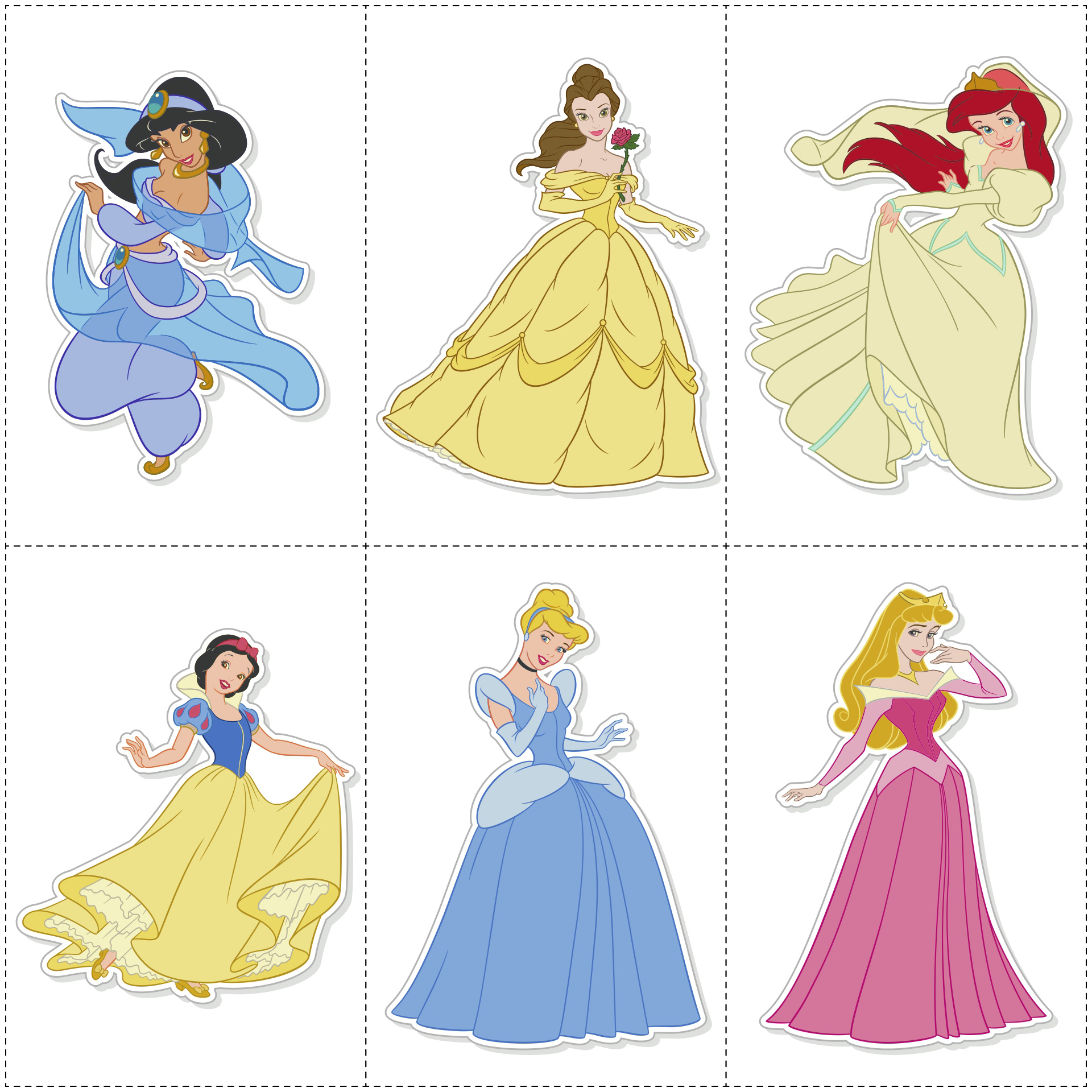 Disney Princess Birthday Decorations Cut Outs