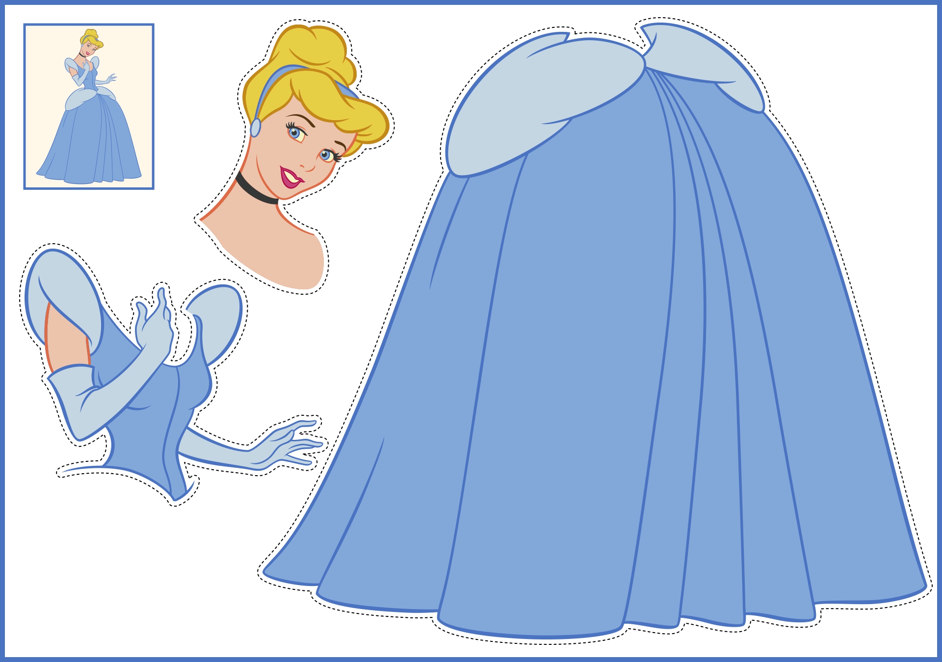 DIY Disney Princess Crafts Cut Outs