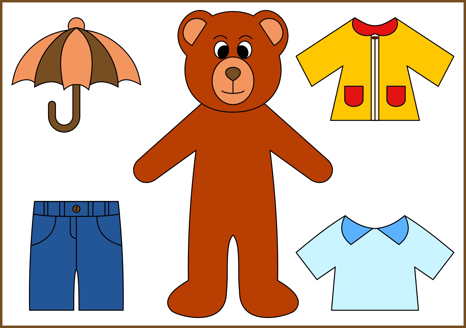 DIY Printable Weather Bear Kit