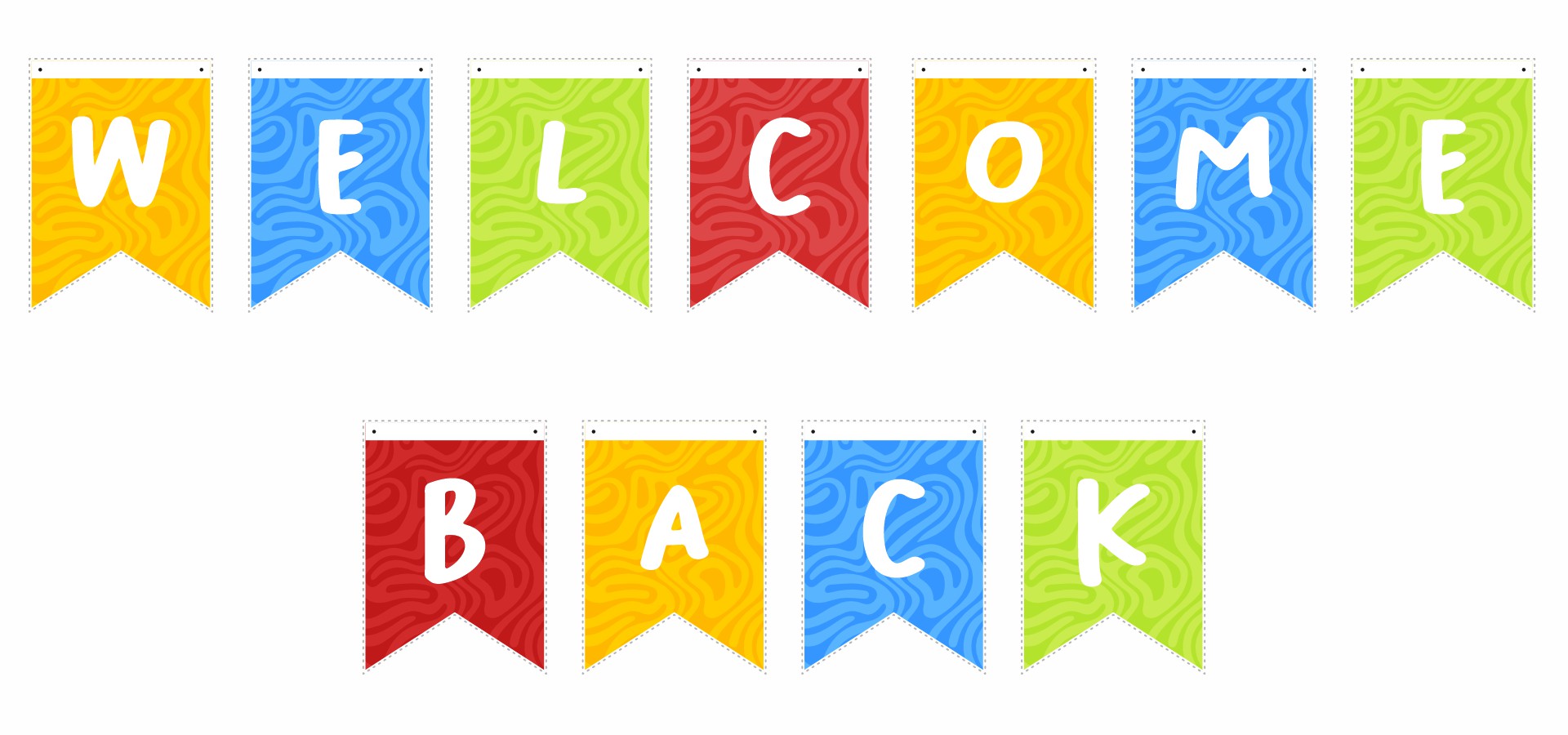 DIY Welcome Back Party Banner Printable