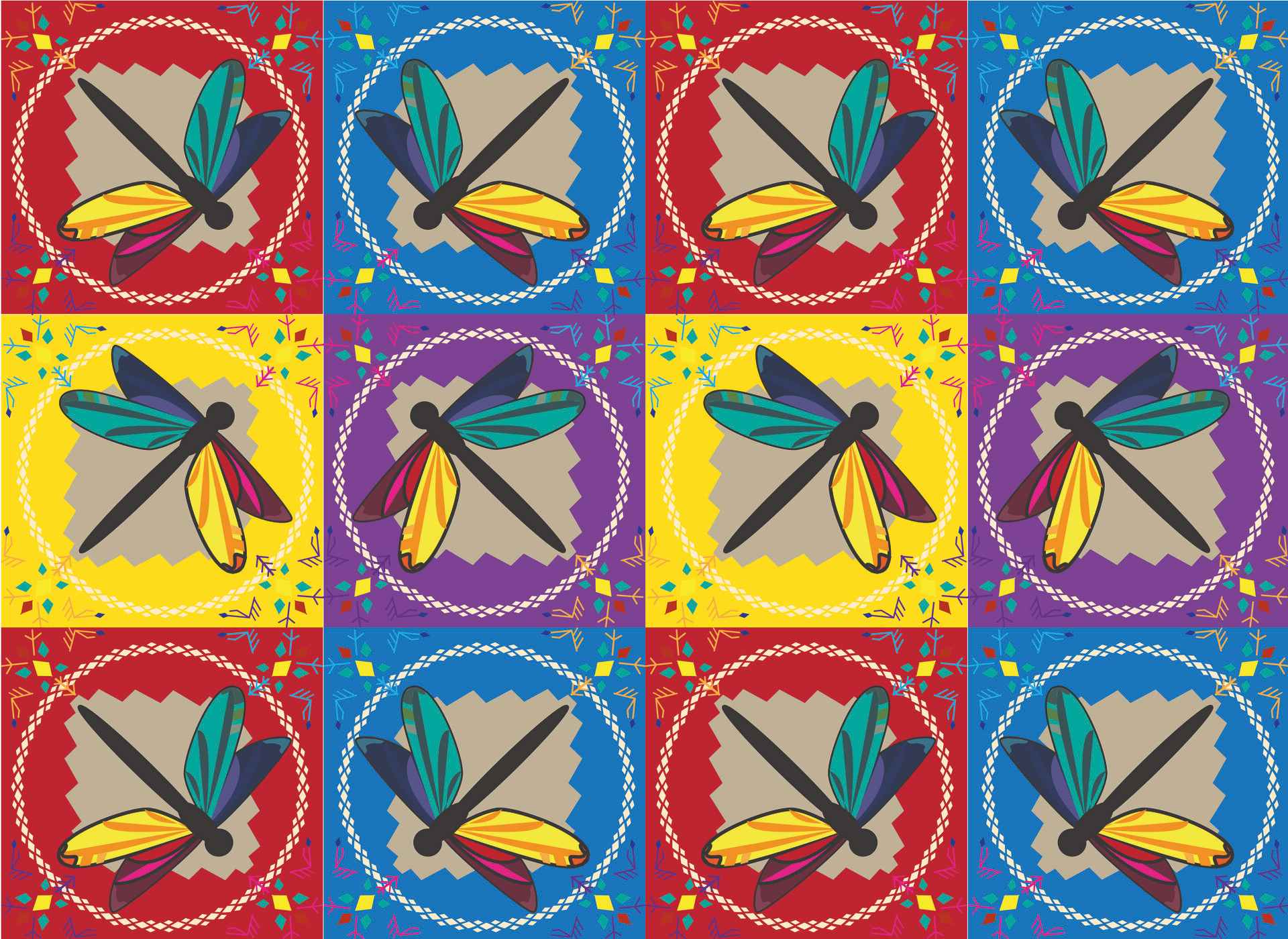 Dragonfly Quilt Printable Patterns