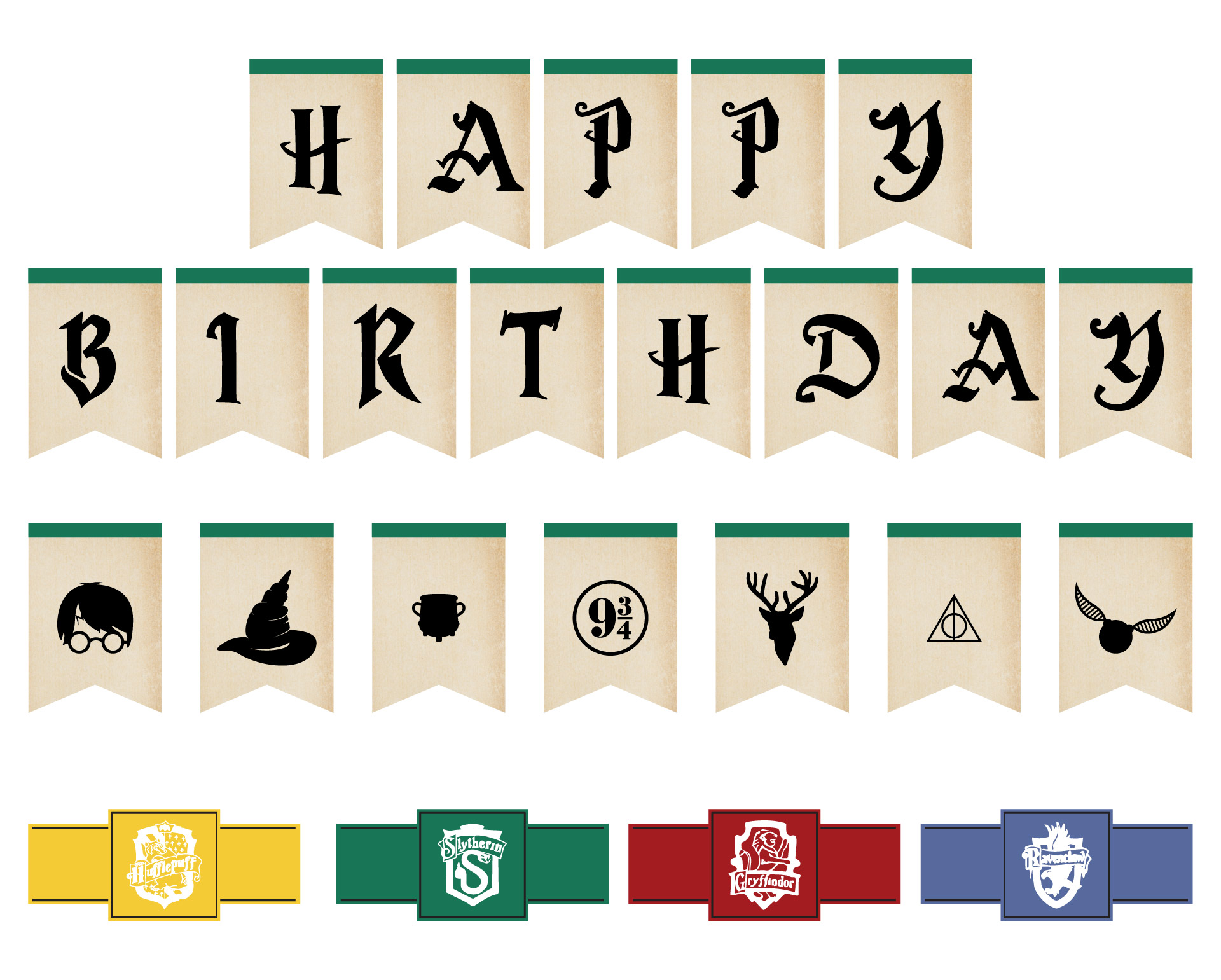 Harry Potter Birthday Party Printables