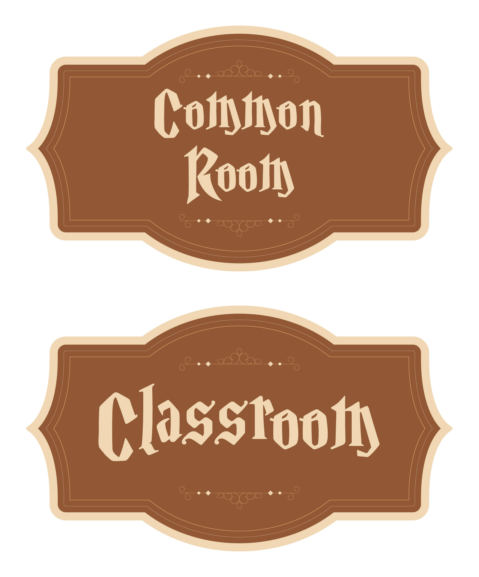 Harry Potter Classroom Signage