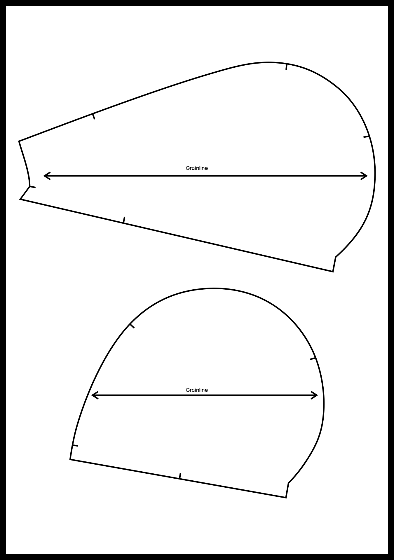 Inseam Pocket Sewing Template