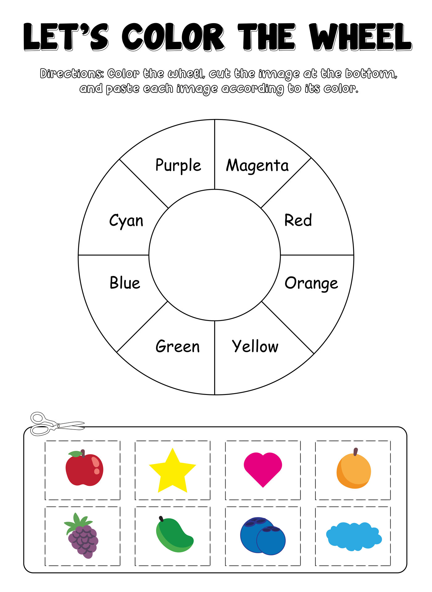 Interactive Color Wheel Activity for Kids